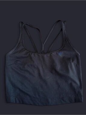 all in motion Black Strappy Sports Bra Tank